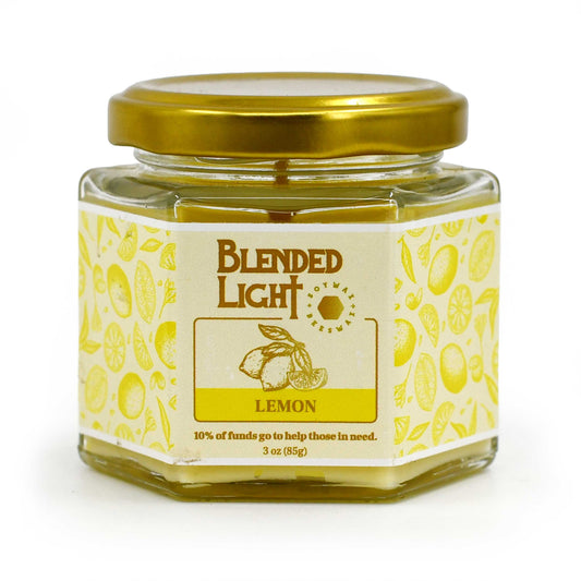 Lemon Scented Candle | Multiple Sizes | Blended Light 3 oz.