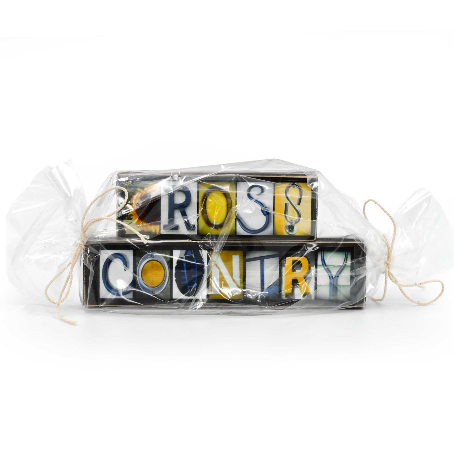 Cross Country Word Block Set | Letters of Love Designs