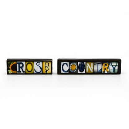 Cross Country Word Block Set | Letters of Love Designs