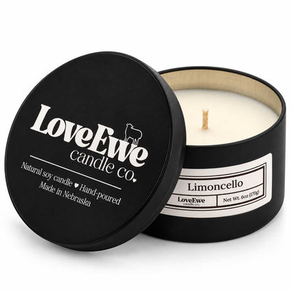 Limoncello Scented Candle | 6 oz | Love Ewe Candle Company