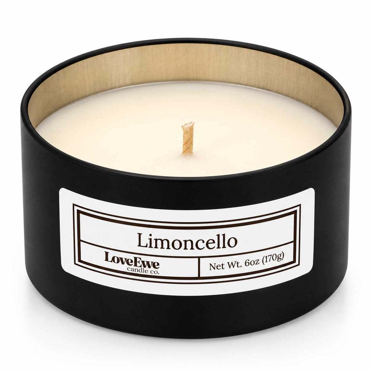 Limoncello Scented Candle | 6 oz | Love Ewe Candle Company