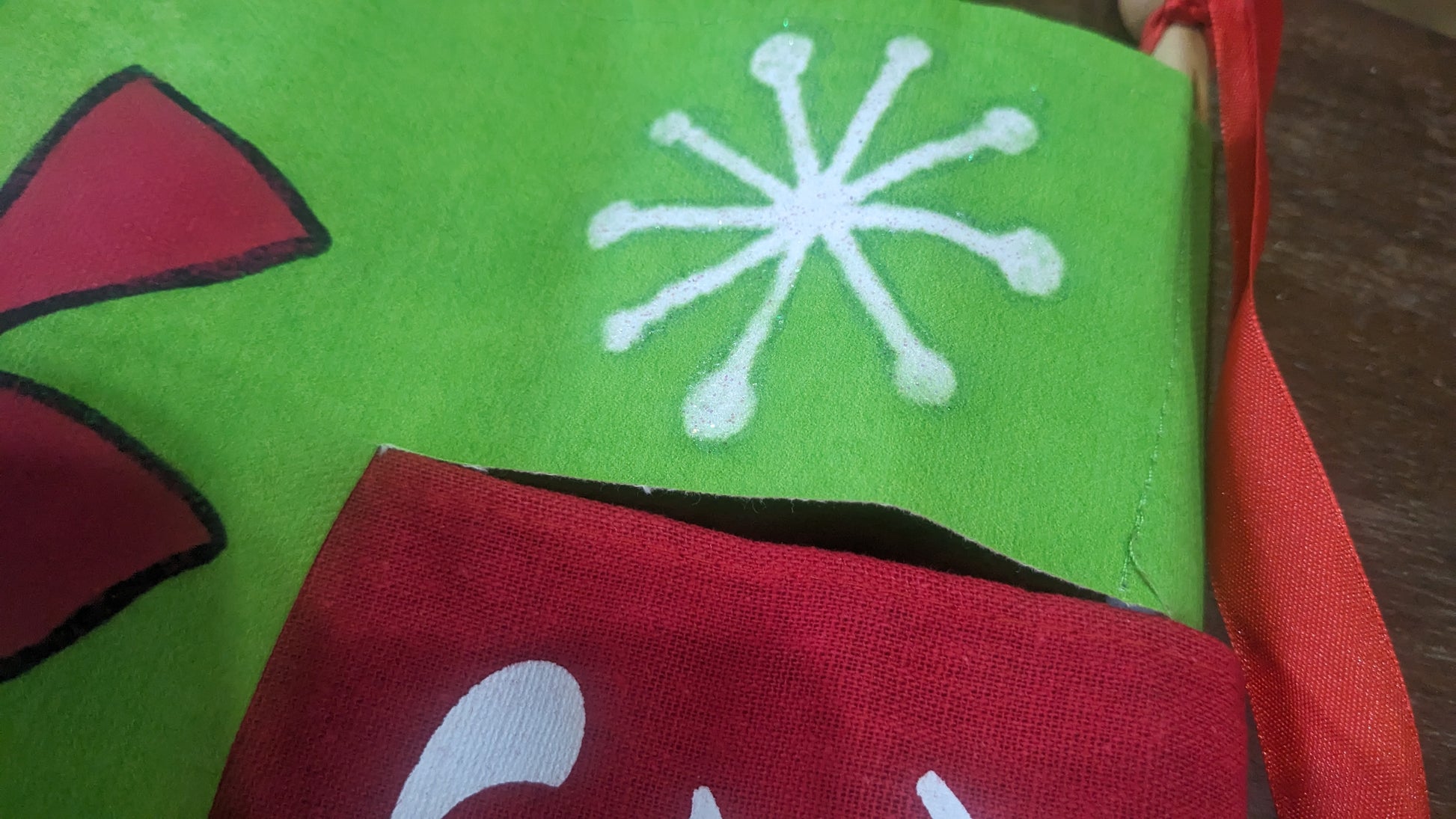 Painted Canvas Snowman Advent Christmas Countdown av5