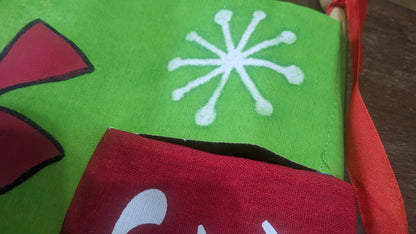 Painted Canvas Snowman Advent Christmas Countdown av5