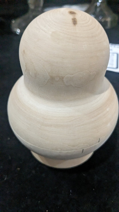 Potbellied Blank Nesting Doll DIY 5 piece 4"