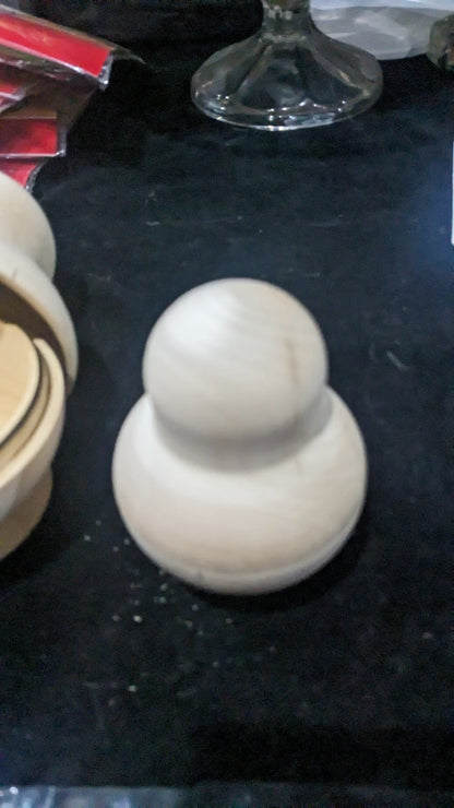 Potbellied Blank Nesting Doll DIY 5 piece 4"