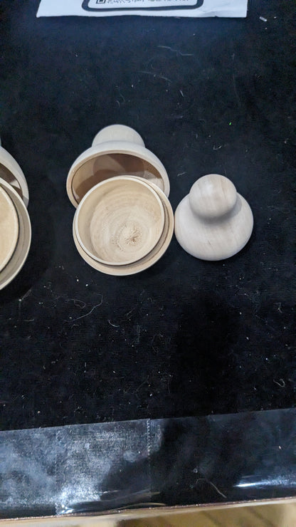 Potbellied Blank Nesting Doll DIY 5 piece 4"
