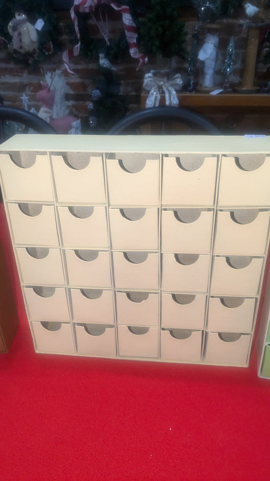 25 little boxes that come out of the frame can be used for Christmas, vacation countdown, Advent