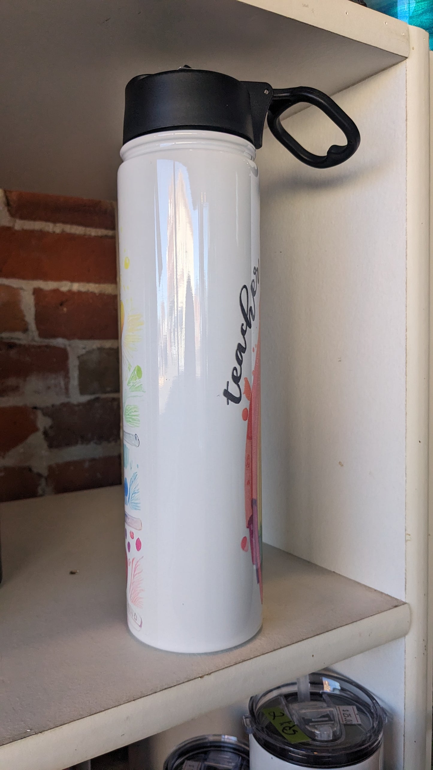 25 oz stainless steel, insulated Hydro Bottle Teacher Life Teacher Gift 25T