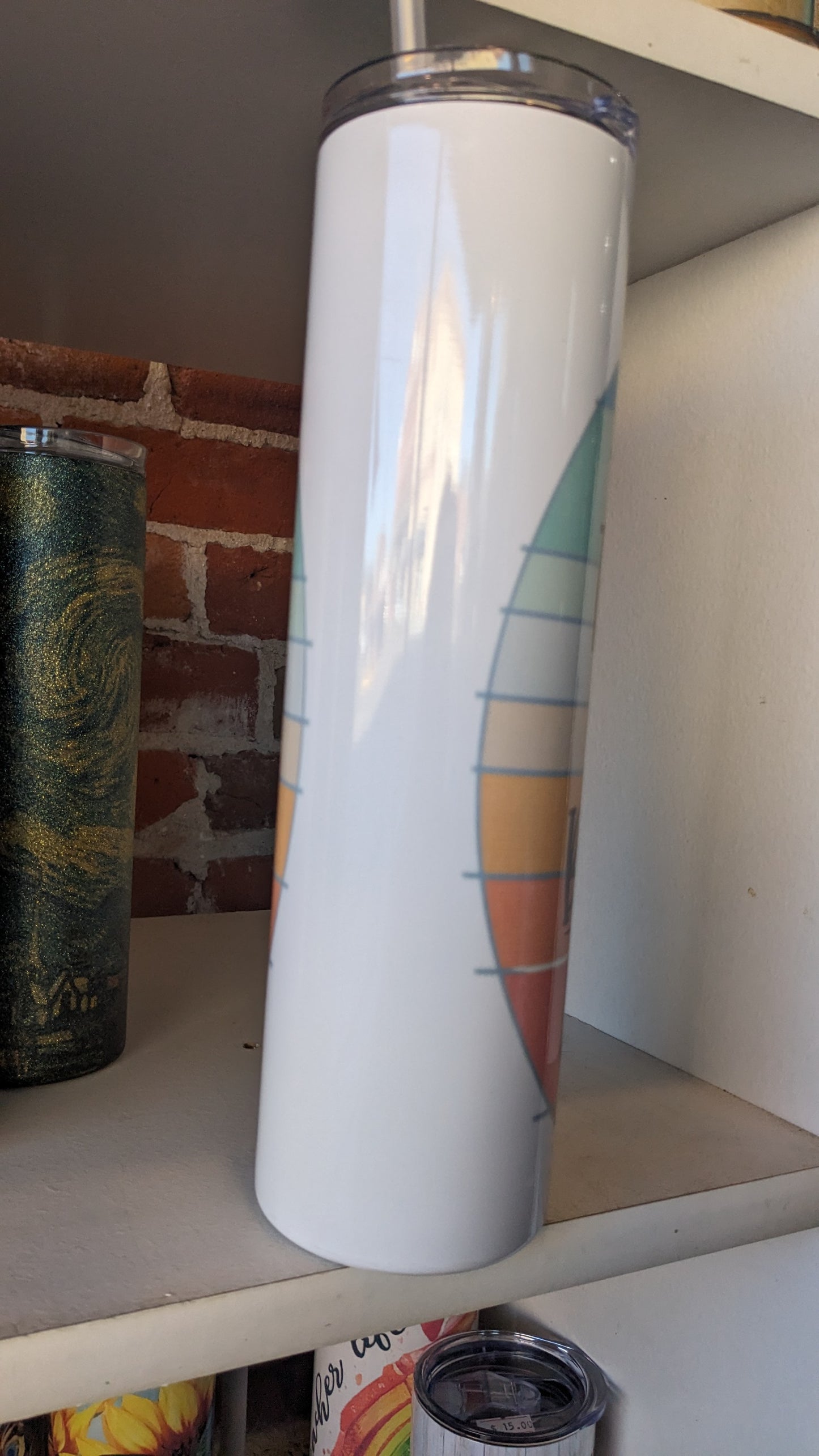 35 Oz Skinny Stainless Steel, Insulated, Tumbler Life Is Short, Eat The Cake