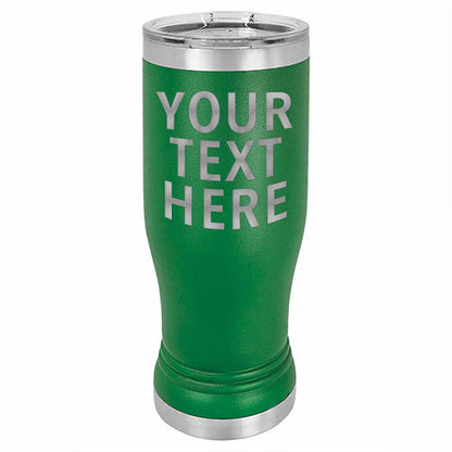Stainless Steel Pilsner Tumbler | 14 oz | Customizable | RCK Creations & More