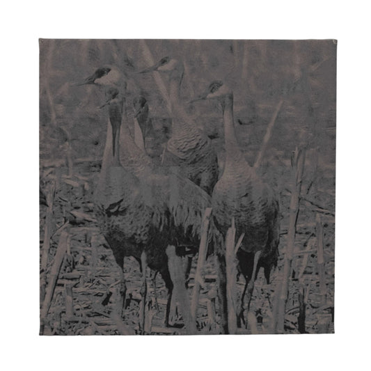 Leather Crane Canvas | 10" x 10" | RCK Creations and More