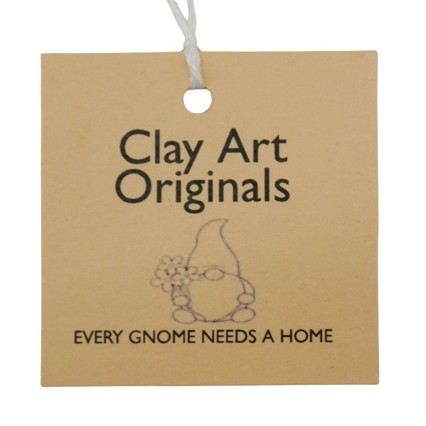 Santa Claus Gnome Figurine | Clay Art Originals