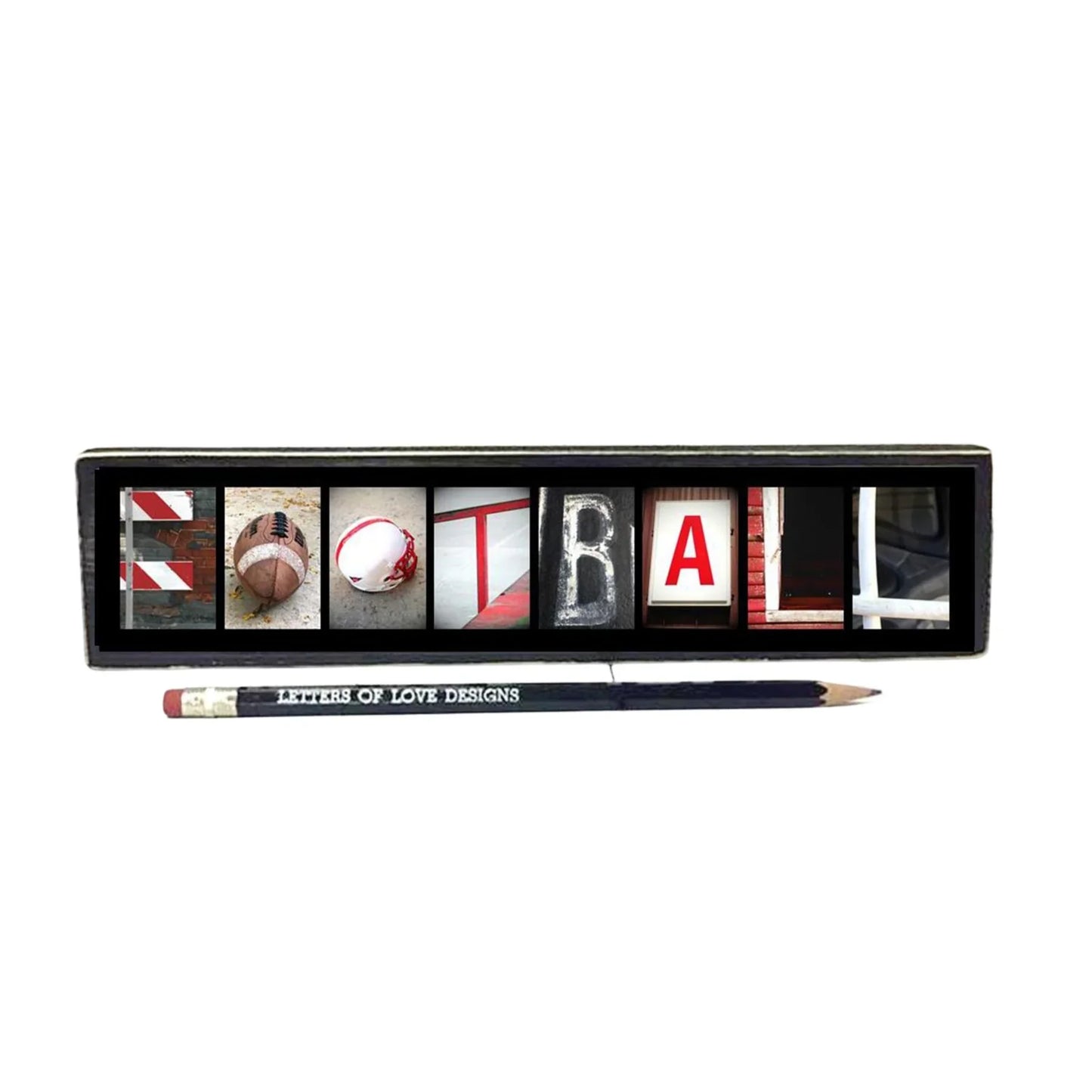 Customizable Word Block | 10.5" x 2.75" | Letters of Love Designs