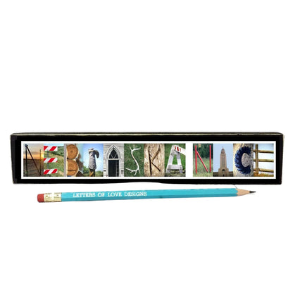 Customizable Word Block | 10.5" x 2.75" | Letters of Love Designs