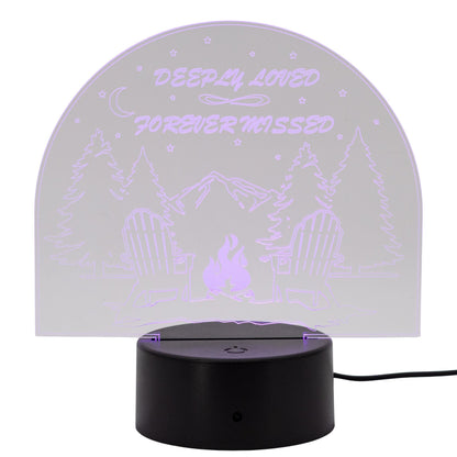 Customizable LED Lighted Memorial Plaque | Create Your Own | Glowing Creation