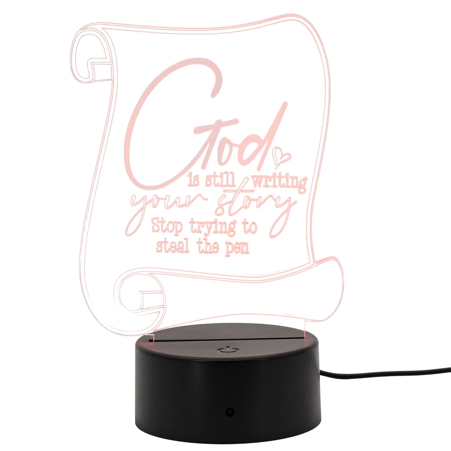 Inspirational LED Lighted Plaque | Multiple Sayings | Glowing Creation