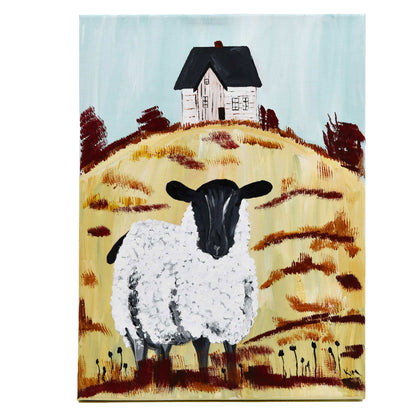 Magnus T. Sheep Canvas Painting | 12" x 16" | The Painted Attic