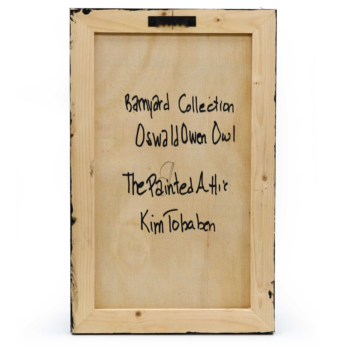 Oswald Owen the Owl Wooden Canvas Painting | 9.5" x 15" | The Painted Attic