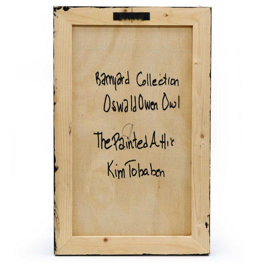 Oswald Owen the Owl Wooden Canvas Painting | 9.5" x 15" | The Painted Attic
