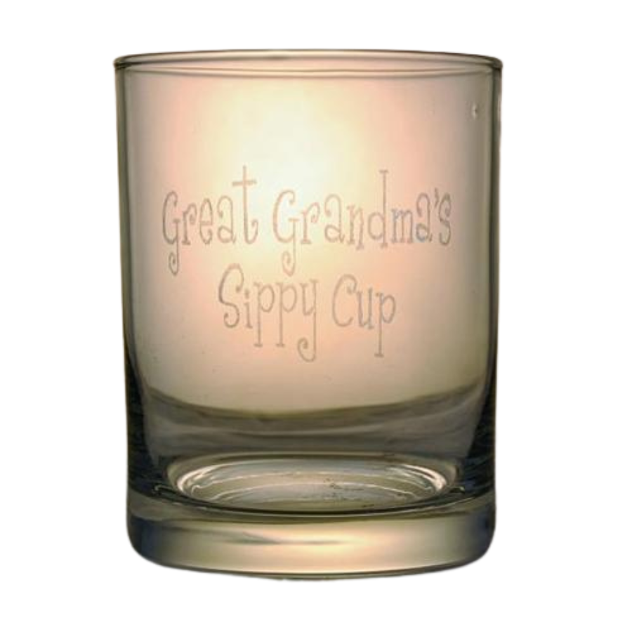 Double Old Fashioned Rocks Glass with Etch | Customizable | RCK Creations & More