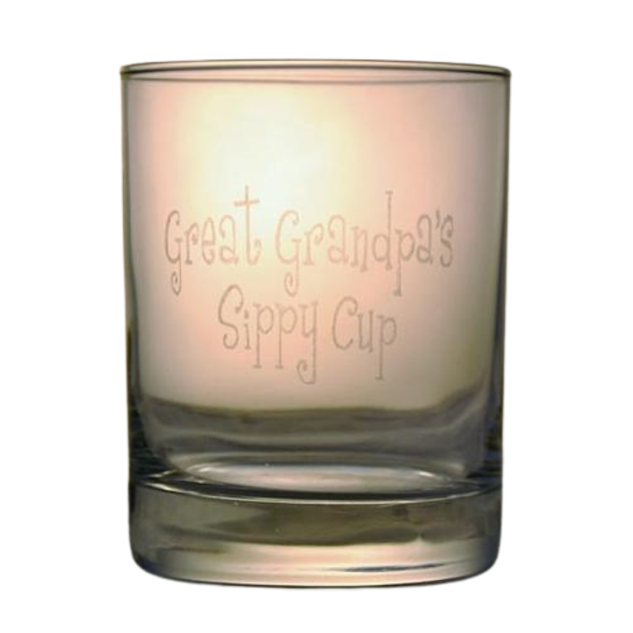 Double Old Fashioned Rocks Glass with Etch | Customizable | RCK Creations & More