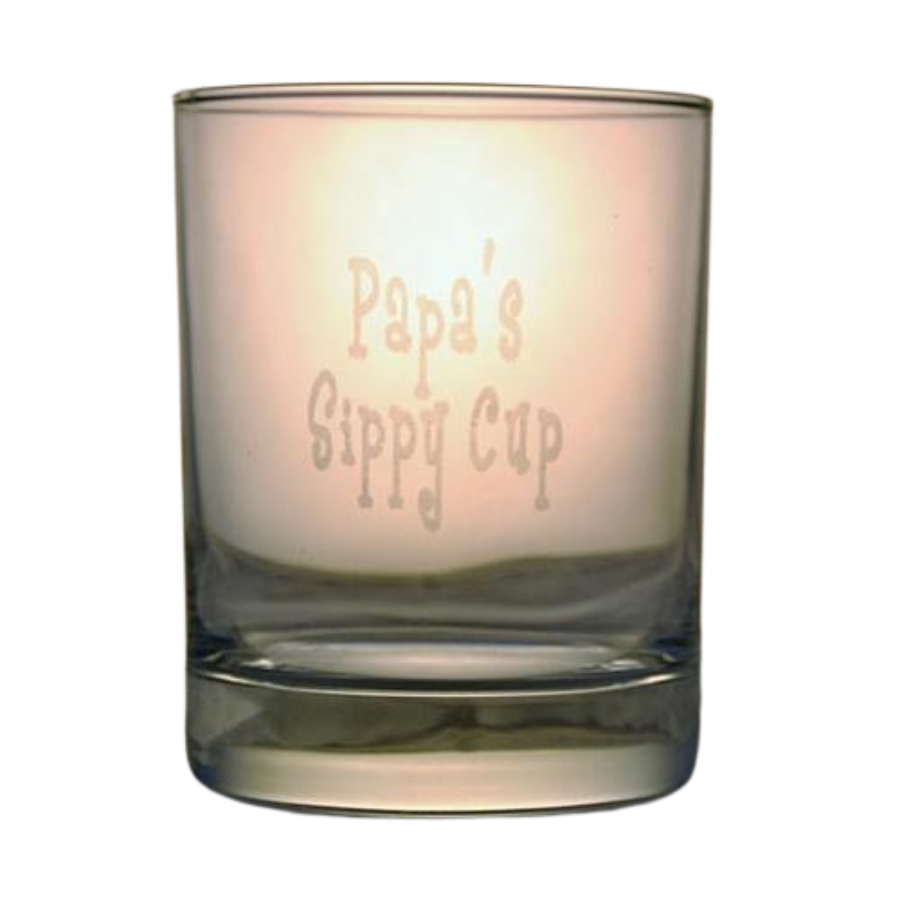 Double Old Fashioned Rocks Glass with Etch | Customizable | RCK Creations & More