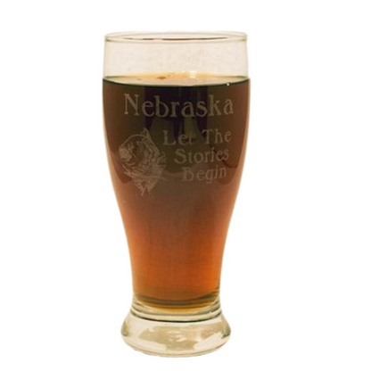 Etched Pilsner Glass | Customizable | RCK Creations & More