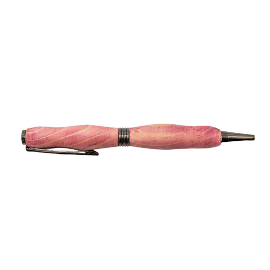 SALE | Handcrafted Wood Pen | Pink Stained | Handmade