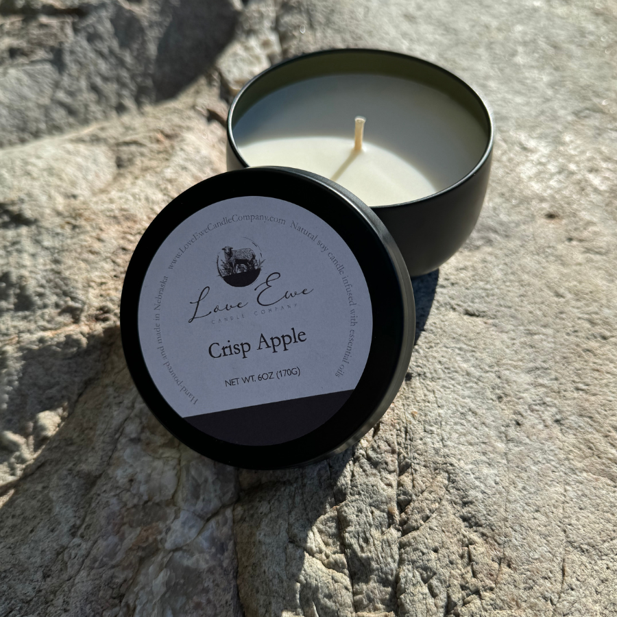 Crisp Apple Scented Candle | 6 oz | Love Ewe Candle Company (SF)