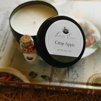 Crisp Apple Scented Candle | 6 oz | Love Ewe Candle Company (SF)