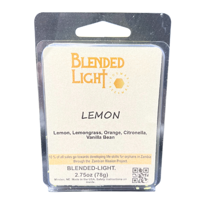 Lemon Scented Wax Melts | 2.75 oz | Blended Light