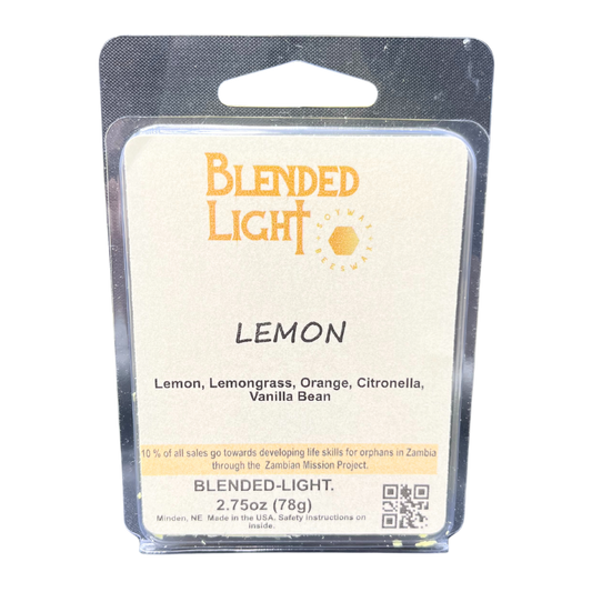 Lemon Scented Wax Melts | 2.75 oz | Blended Light