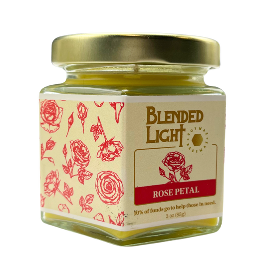 Rose Scented Candle | Multiple Sizes | Blended Light
