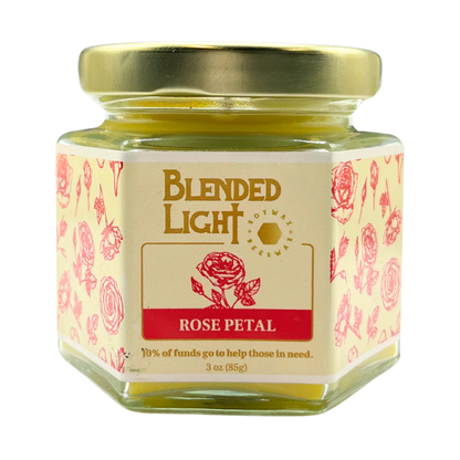Rose Scented Candle | Multiple Sizes | Blended Light