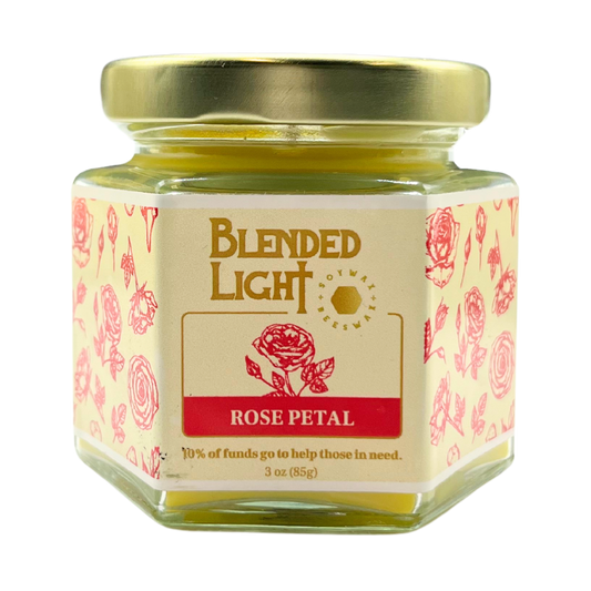 Rose Scented Candle | Multiple Sizes | Blended Light