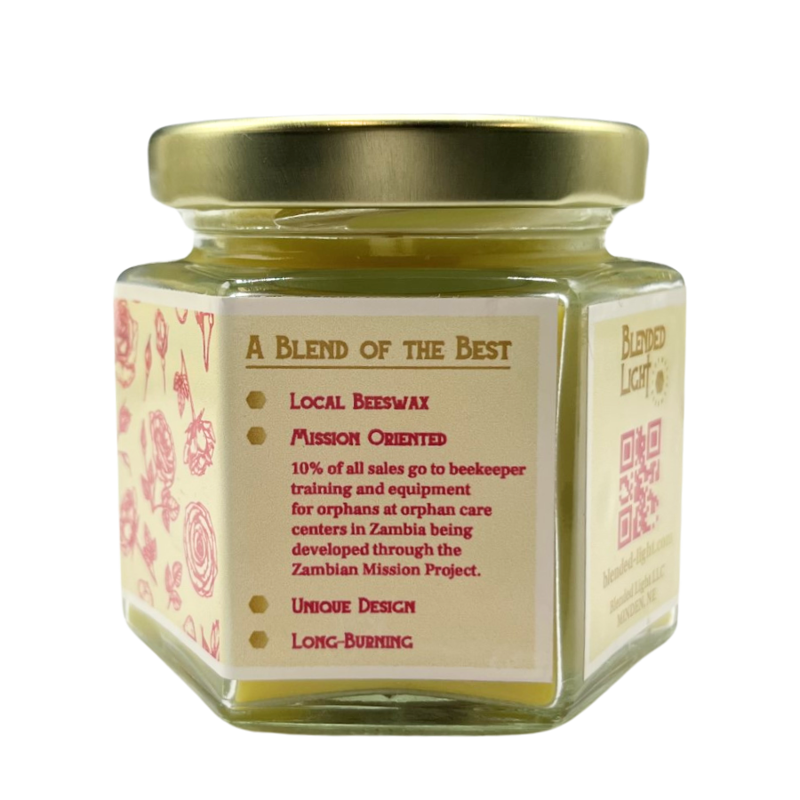 Rose Scented Candle | Multiple Sizes | Blended Light