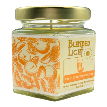 Freeze Squeezed Oranges Scented Candle | Multiple Sizes | Blended Light