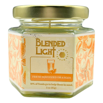 Freeze Squeezed Oranges Scented Candle | Multiple Sizes | Blended Light
