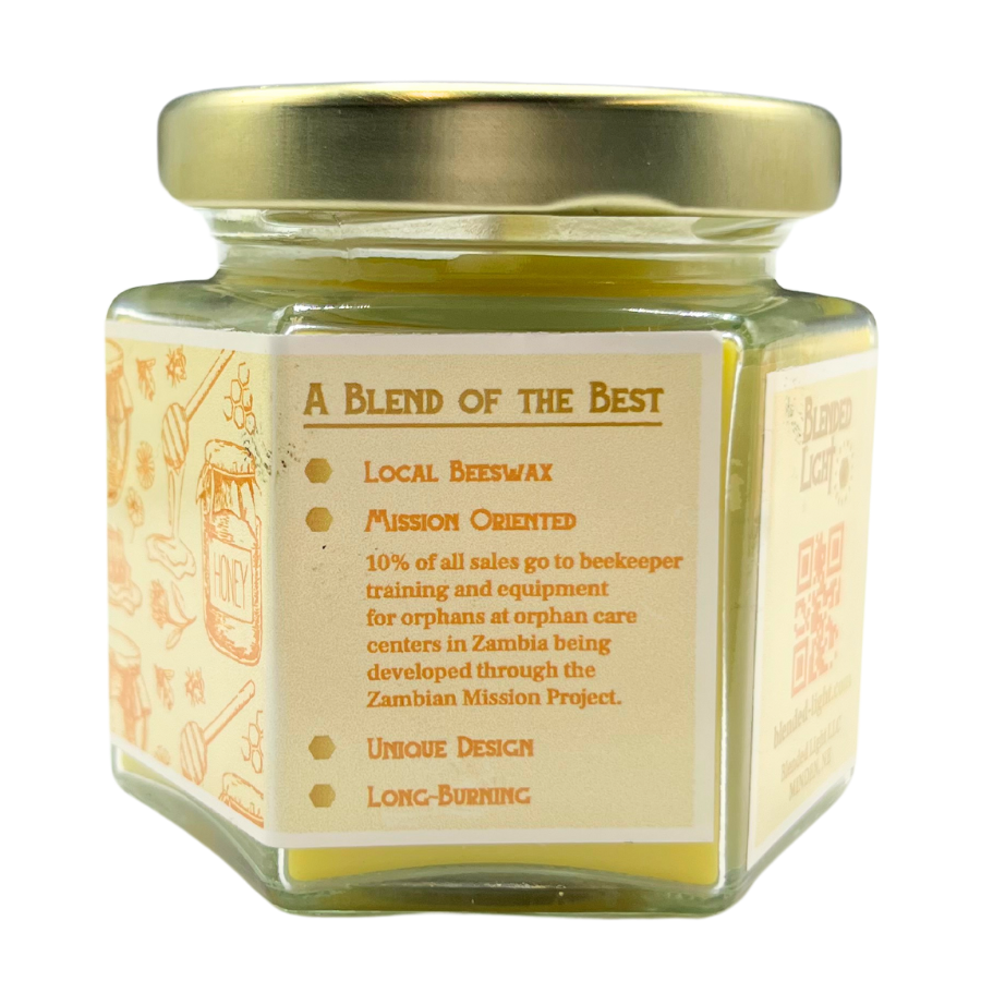 Sweet Honey Scented Candle | Multiple Sizes | Blended Light