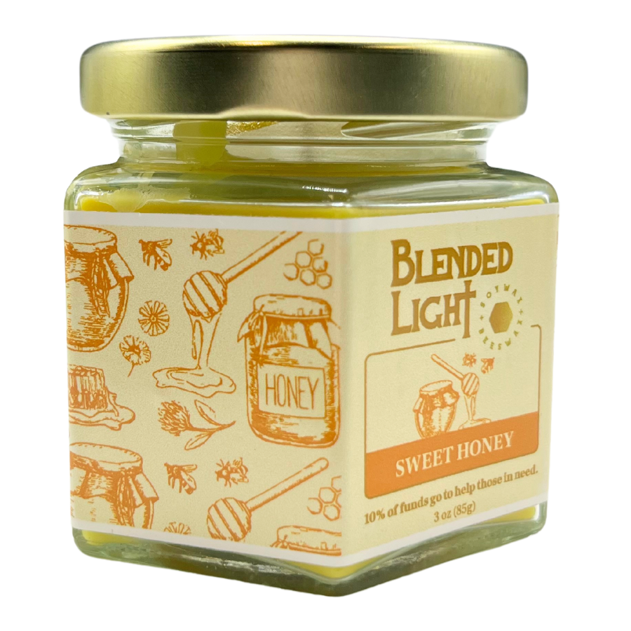 Sweet Honey Scented Candle | Multiple Sizes | Blended Light
