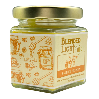 Sweet Honey Scented Candle | Multiple Sizes | Blended Light