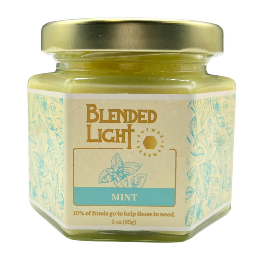 Mint Scented Candle | Multiple Sizes | Blended Light