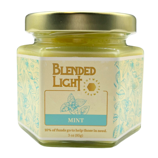 Mint Scented Candle | Multiple Sizes | Blended Light