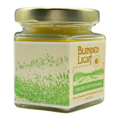 Fresh Outdoor Scented Candle | Multiple Sizes | Blended Light