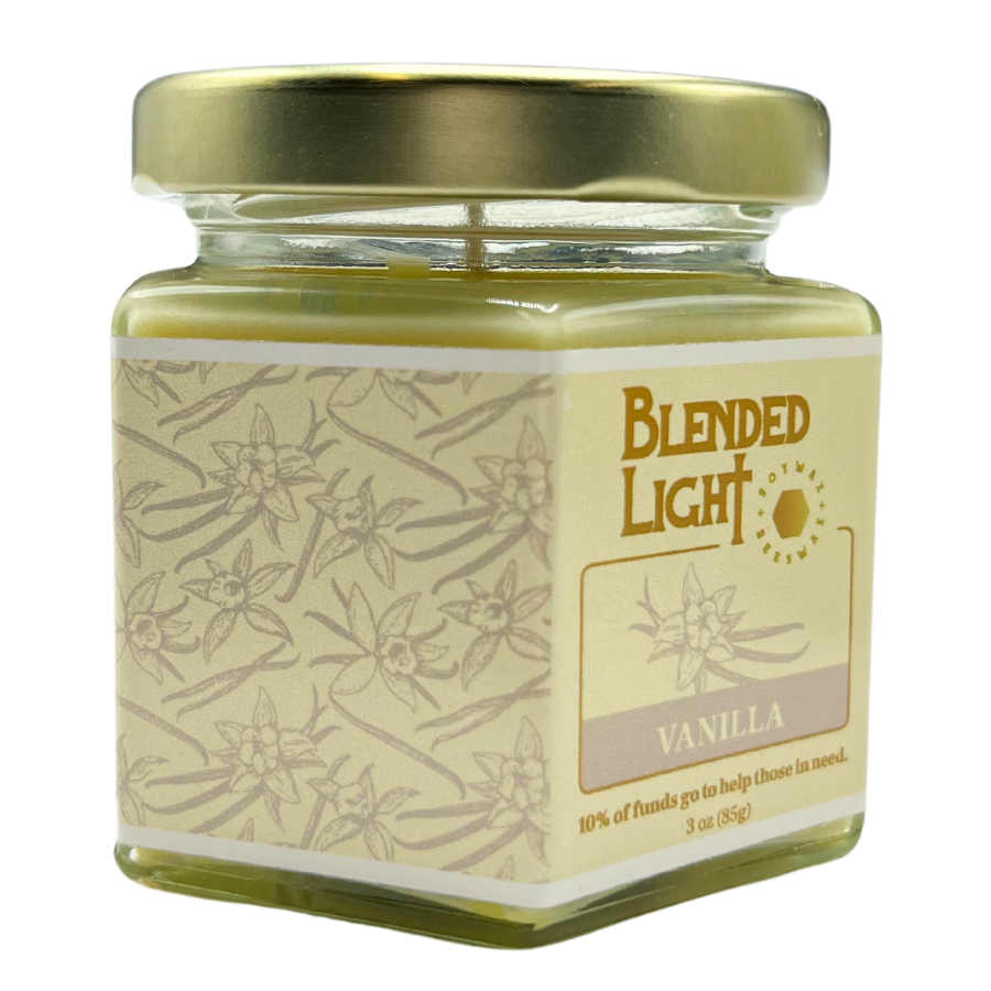 Vanilla Scented Candle | Multiple Sizes | Blended Light