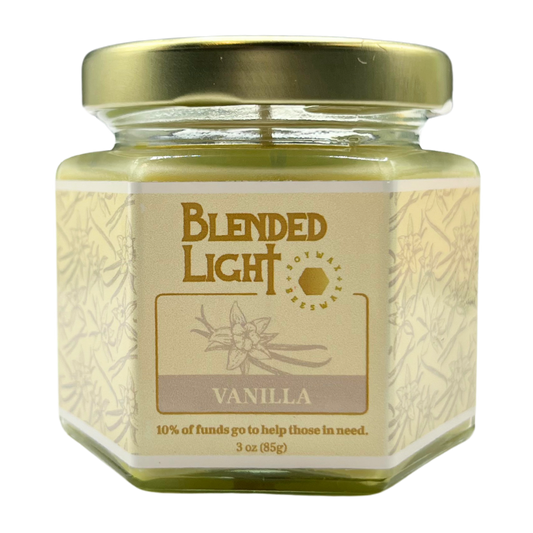 Vanilla Scented Candle | Multiple Sizes | Blended Light