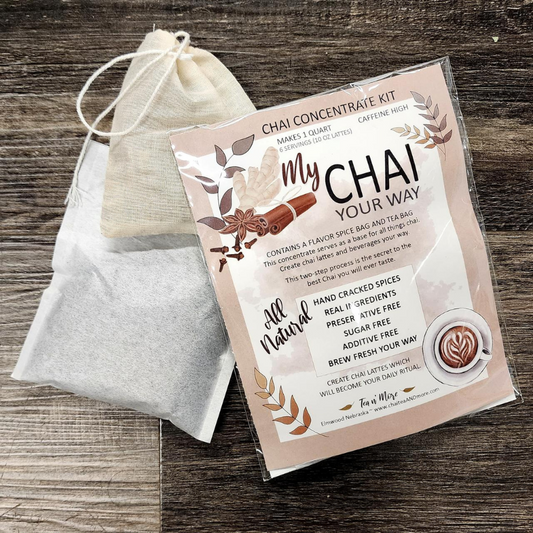DIY Chai Tea Kit | Chai Concentrate Kit | 6 Servings | Tea n More