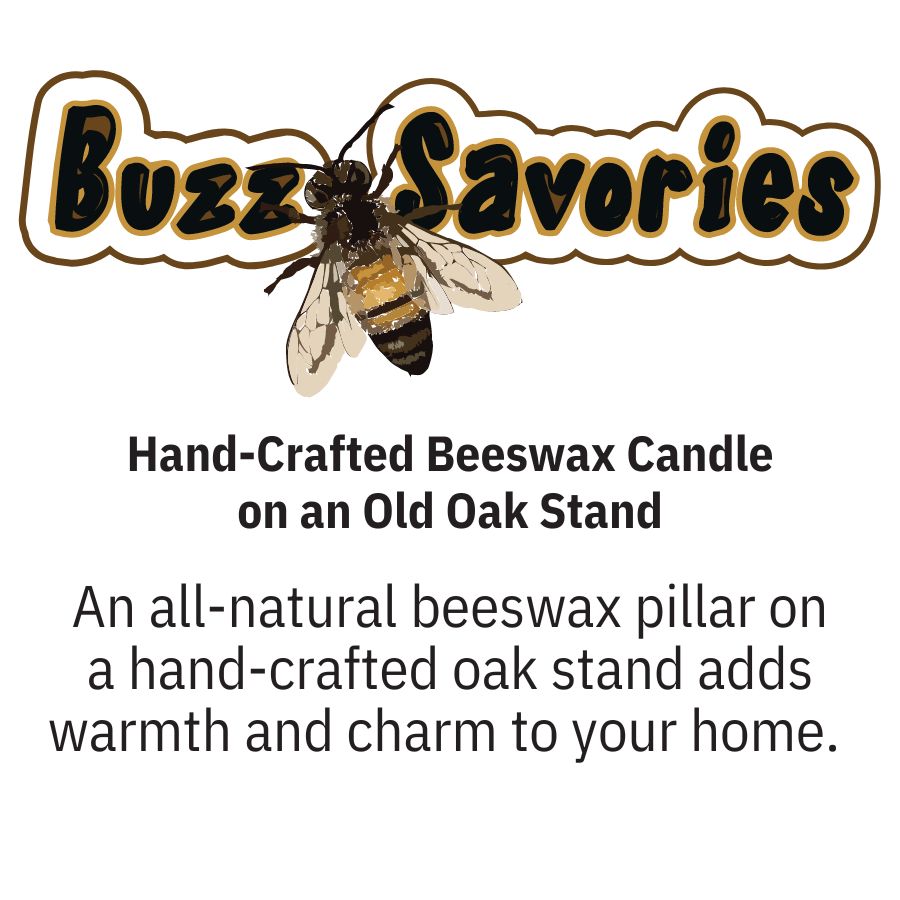 Unscented Bees Wax Candle | 20 oz | Buzz Savories, LLC