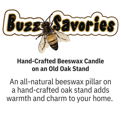 Unscented Bees Wax Candle | 20 oz | Buzz Savories, LLC