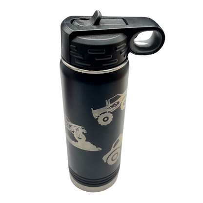 Stainless Steel Monster Truck Water Bottle | 20 oz | Multiple Colors | RCK Creations & More